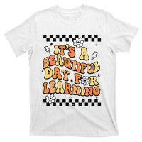 It's Beautiful Day For Learning Retro Teacher Students  T-Shirt