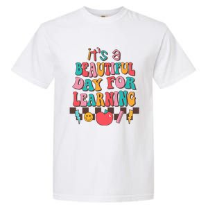 ItS Beautiful Day For Learning Retro Teacher Students Garment-Dyed Heavyweight T-Shirt