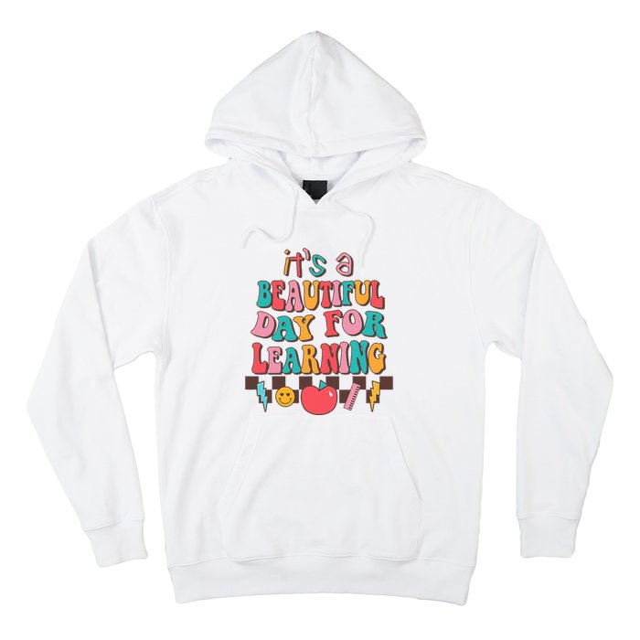 ItS Beautiful Day For Learning Retro Teacher Students Hoodie