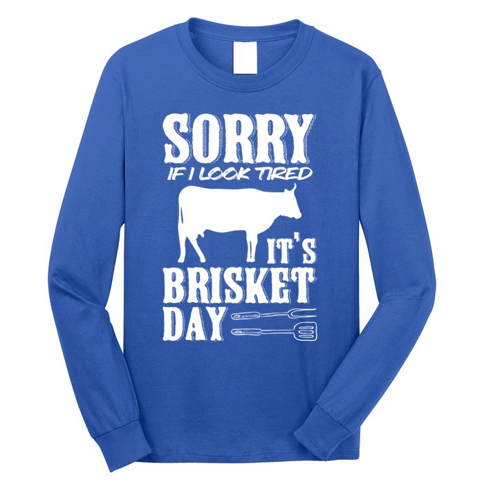 It's Brisket Day Grilling Barbecue Smoke Brisket Gift Long Sleeve Shirt