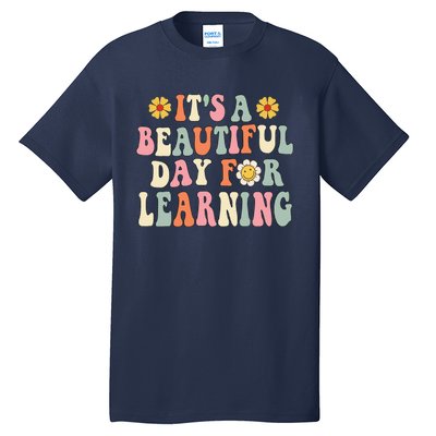 It's Beautiful Day For Learning Retro Teacher Students Women Cute Tall T-Shirt