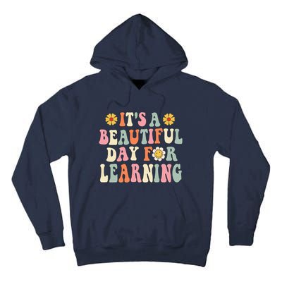 It's Beautiful Day For Learning Retro Teacher Students Women Cute Tall Hoodie