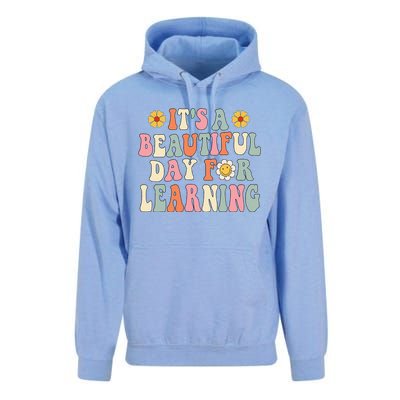 It's Beautiful Day For Learning Retro Teacher Students Women Cute Unisex Surf Hoodie