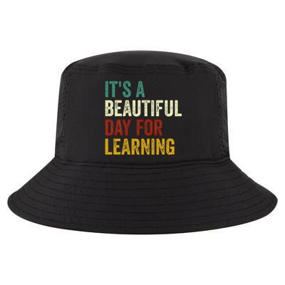 It's Beautiful Day For Learning Retro Teacher Students Women Day Cool Comfort Performance Bucket Hat