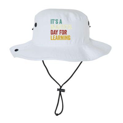 It's Beautiful Day For Learning Retro Teacher Students Women Day Legacy Cool Fit Booney Bucket Hat