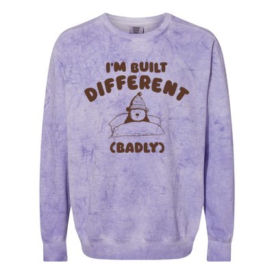 Im Built Differently Badly Colorblast Crewneck Sweatshirt