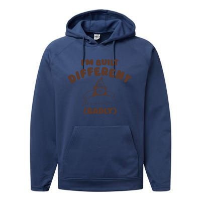 Im Built Differently Badly Performance Fleece Hoodie