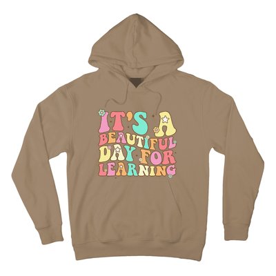 It's Beautiful Day For Learning Retro Teacher Students Women Funny Hoodie