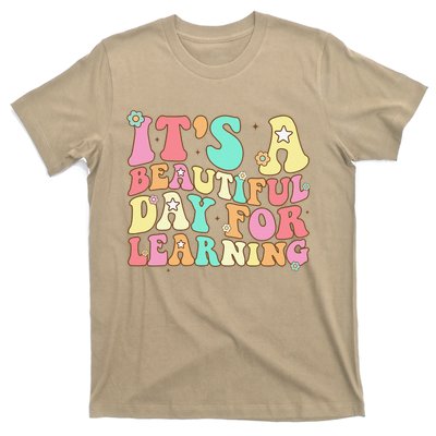 It's Beautiful Day For Learning Retro Teacher Students Women Funny T-Shirt