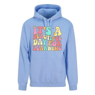 It's Beautiful Day For Learning Retro Teacher Students Women Funny Unisex Surf Hoodie