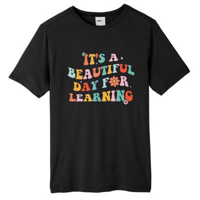 It's Beautiful Day For Learning Retro Teacher Students Women Love Tall Fusion ChromaSoft Performance T-Shirt