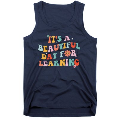 It's Beautiful Day For Learning Retro Teacher Students Women Love Tank Top