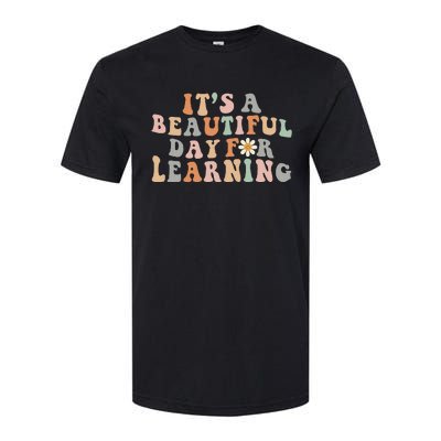 It's Beautiful Day For Learning Retro Teacher Students Softstyle CVC T-Shirt