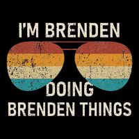 IM Brenden Doing Brenden Things Retro Sunglass Personalized T-Shirt