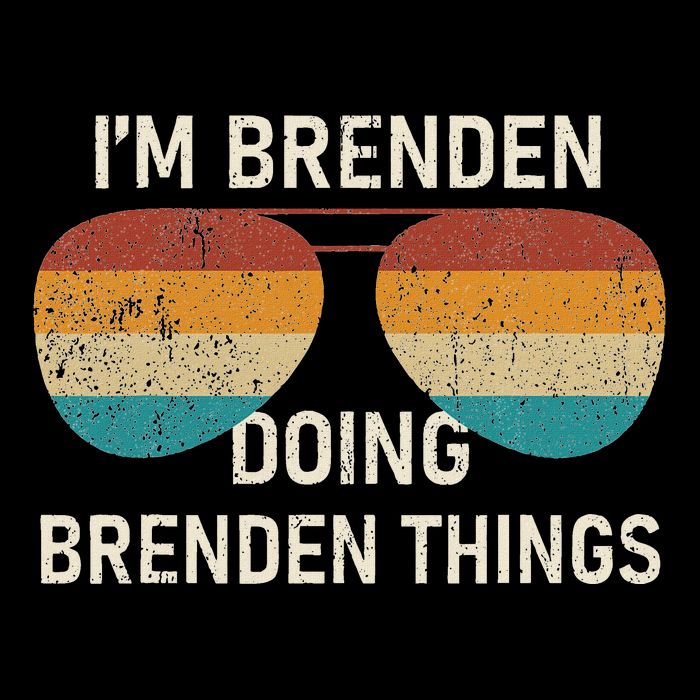 IM Brenden Doing Brenden Things Retro Sunglass Personalized T-Shirt