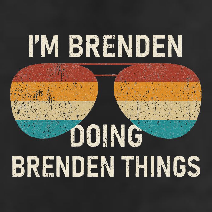 IM Brenden Doing Brenden Things Retro Sunglass Personalized Hat