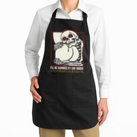 ILl Be Damned If I Die Sober Japanese Funny Skeleton Apron