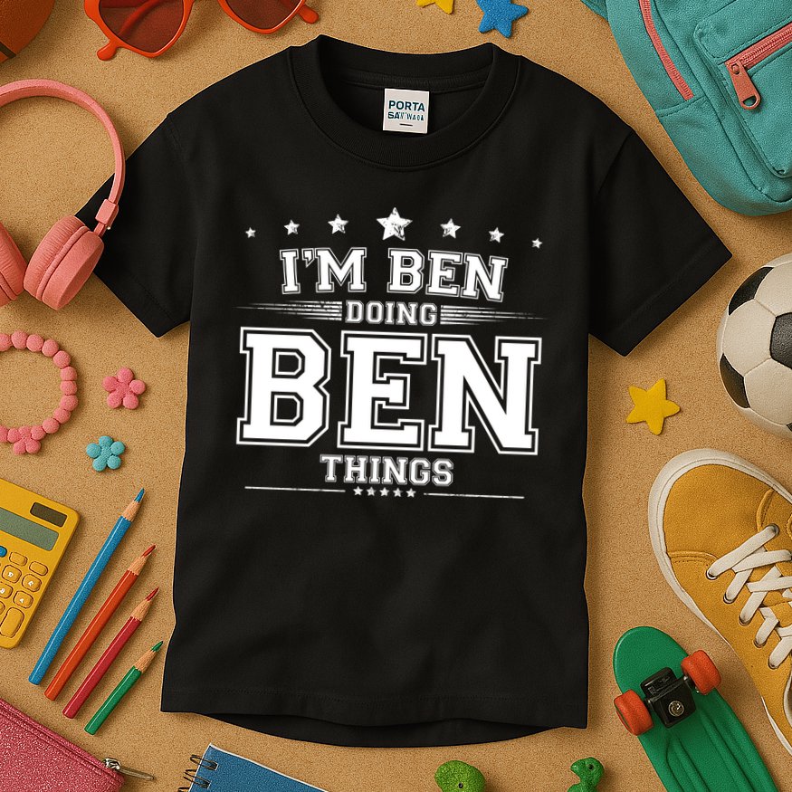 Im Ben Doing Ben Things Kids T-Shirt