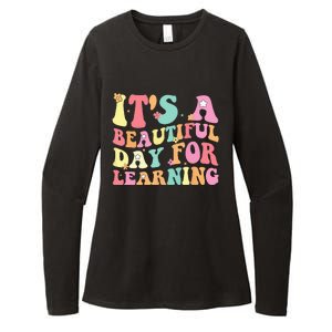 Its Beautiful Day For Learning Retro Teacher Students Womens CVC Long Sleeve Shirt