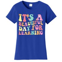 Its Beautiful Day For Learning Retro Teacher Students Women's T-Shirt