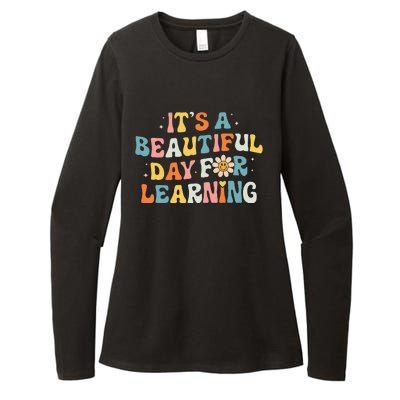 ItS Beautiful Day For Learning Retro Teacher Womens CVC Long Sleeve Shirt