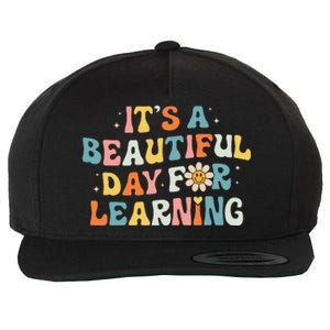 ItS Beautiful Day For Learning Retro Teacher Wool Snapback Cap