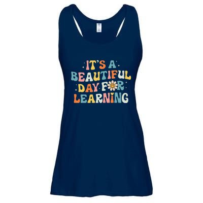 ItS Beautiful Day For Learning Retro Teacher Ladies Essential Flowy Tank