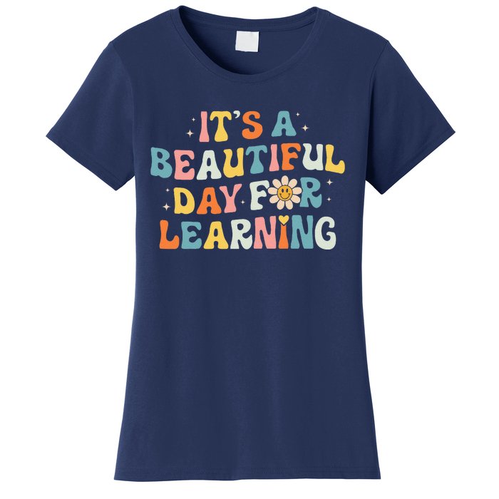 ItS Beautiful Day For Learning Retro Teacher Women's T-Shirt