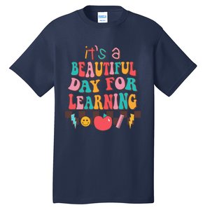 ItS Beautiful Day For Learning Retro Teacher Students Tall T-Shirt