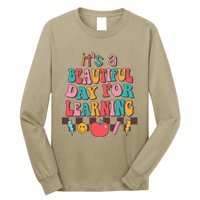 ItS Beautiful Day For Learning Retro Teacher Students Long Sleeve Shirt