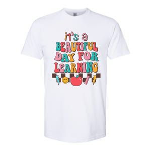 ItS Beautiful Day For Learning Retro Teacher Students Softstyle CVC T-Shirt