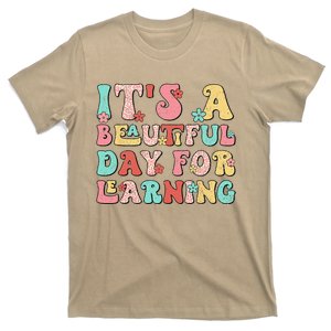 It's Beautiful Day For Learning Retro Teacher Students Wo T-Shirt