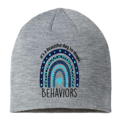 It's Beautiful Day To Shape Behaviors ABA Therapist Rainbow Sustainable Beanie