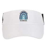 It's Beautiful Day To Shape Behaviors ABA Therapist Rainbow Adult Drive Performance Visor