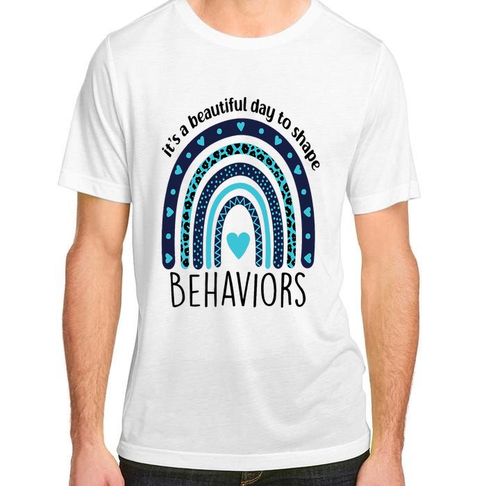 It's Beautiful Day To Shape Behaviors ABA Therapist Rainbow Adult ChromaSoft Performance T-Shirt