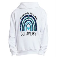 It's Beautiful Day To Shape Behaviors ABA Therapist Rainbow Urban Pullover Hoodie