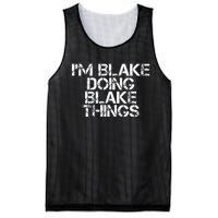 IM Blake Doing Blake Things Funny Birthday Name Gift Idea Mesh Reversible Basketball Jersey Tank