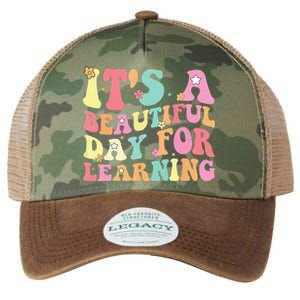 Its Beautiful Day For Learning Retro Teacher Students Legacy Tie Dye Trucker Hat