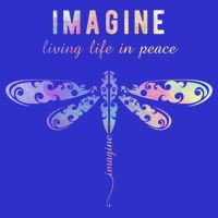 Imagine Boho Dragonfly Tee 60s 70s Retro Groovy Hippy Vibes Funny Gift T-Shirt