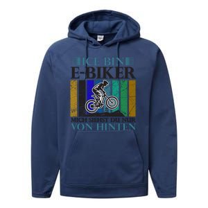 Ice Bin Ebiker Mich Siehst Du Nur Von Hinten Performance Fleece Hoodie