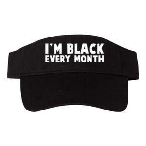 I'm Black Every Month Valucap Bio-Washed Visor