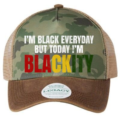 Im Black Everyday But Today Im Blackity Juneteenth Legacy Tie Dye Trucker Hat
