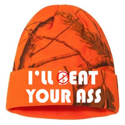 ILl Beat Eat Your Ass Sarcastic Saying Pun Joke Funny Humor Kati Licensed 12" Camo Beanie