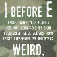 I Before E Funny English Grammar Exceptions To The Rule Legacy Tie Dye Trucker Hat