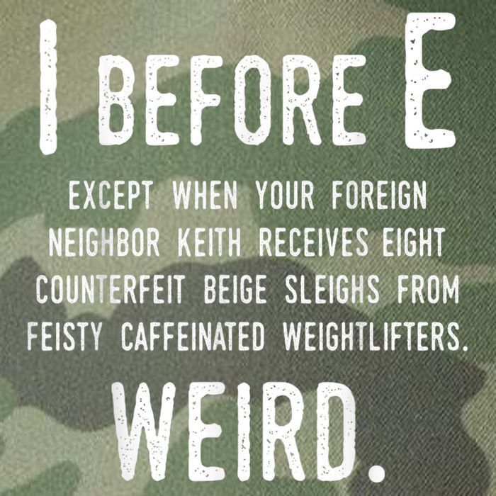 I Before E Funny English Grammar Exceptions To The Rule Legacy Tie Dye Trucker Hat