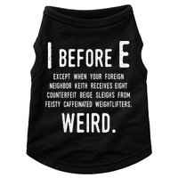 I Before E Funny English Grammar Exceptions To The Rule Doggie Tank