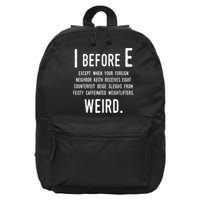 I Before E Funny English Grammar Exceptions To The Rule 16 in Basic Backpack