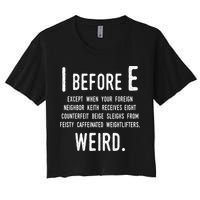 I Before E Funny English Grammar Exceptions To The Rule Crop Top