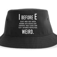 I Before E Funny English Grammar Exceptions To The Rule Sustainable Bucket Hat