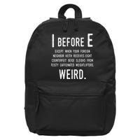 I Before E Funny English Grammar Exceptions To The Rule 16 in Basic Backpack